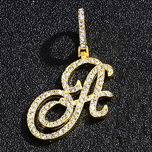 Gold single letter A