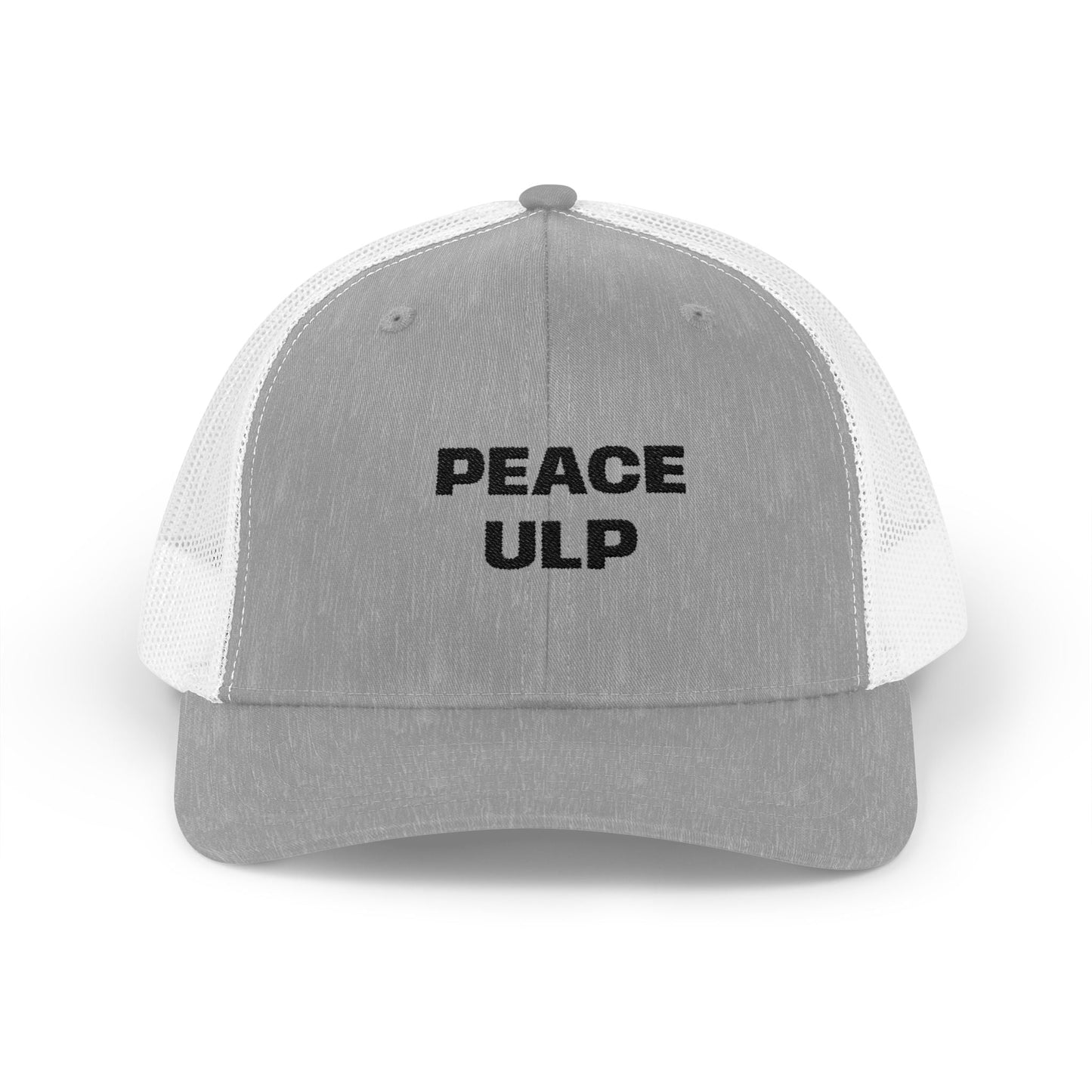 Peace ULP Trucker Cap - Vintage Grey Mesh Snapback Hat