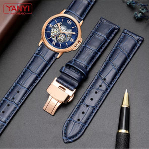 Blue black buckle