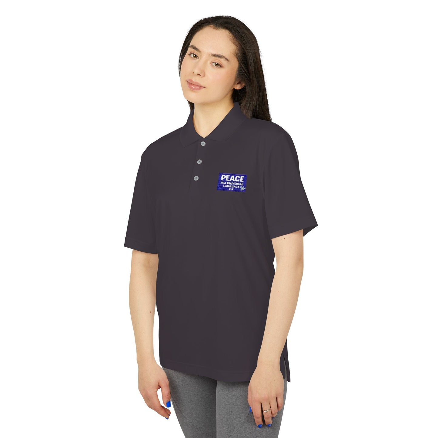 Peace Is a Universal Language Golf Polo — adidas Performance Polo