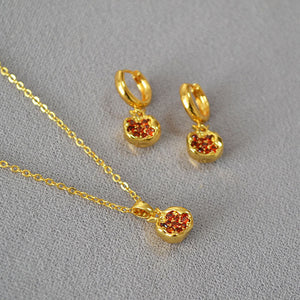 Earrings and Necklace