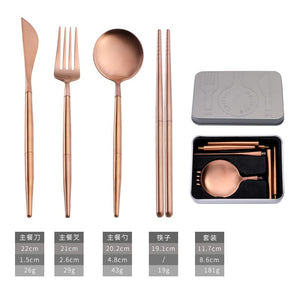 Rose gold 4-piece set