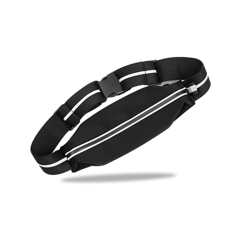 Sports waist packaging, mobile phone, men's and women's outdoor running waist bag, elastic and close fitting storage, waterproof and fashionable, not shaking