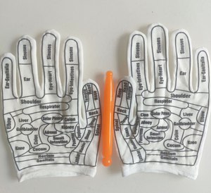 Massage gloves + massage stick