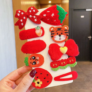 7 # Red Strawberry 10 Pcs Set