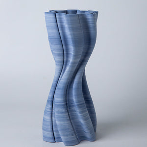 Blue and white