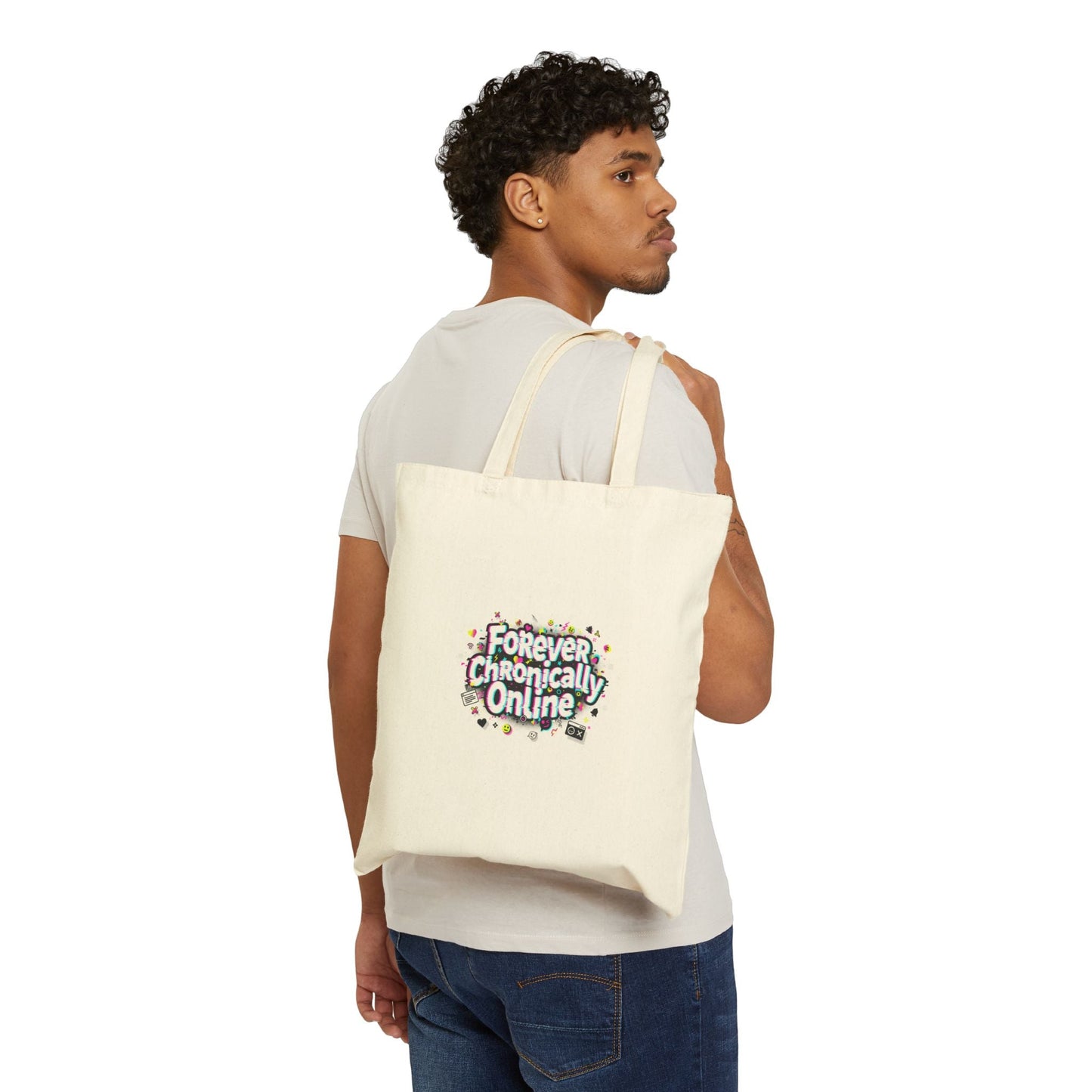 Forever Chronically Online Tote | internet slang, brainrot meme