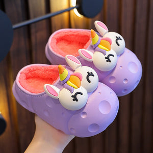 Purple slippers