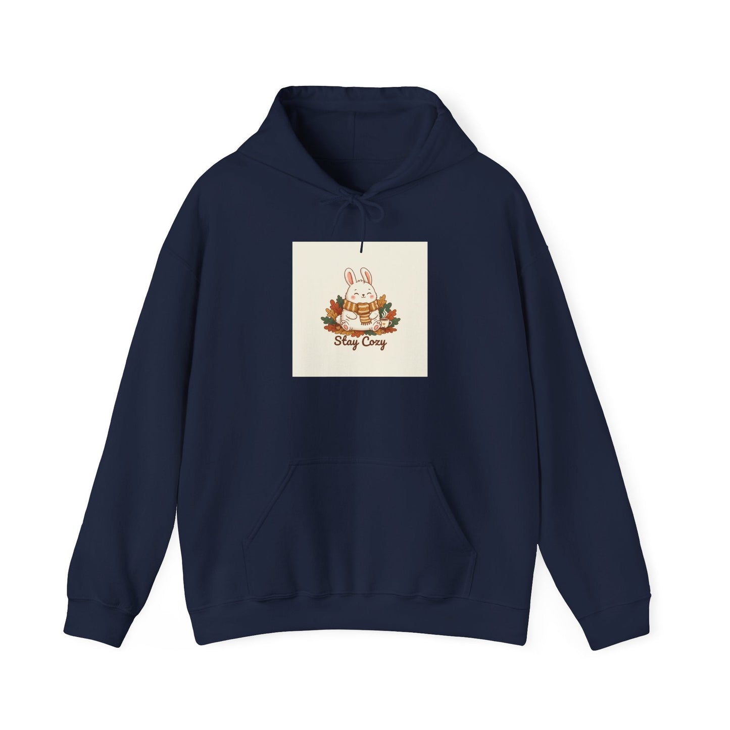 Cozy Bunny Winter Forest hoodie | cute animal illustration, cozy critter art