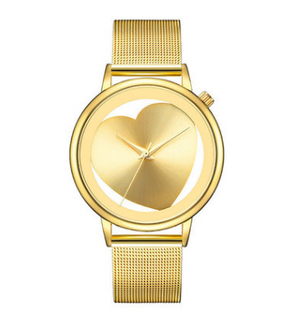 Mesh belt gold