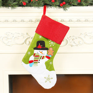 Red sock headed snowman