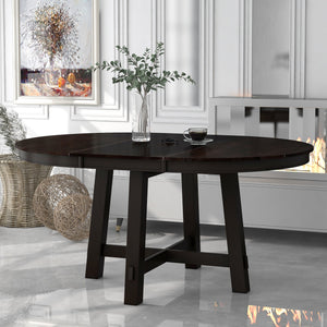Espresso + Solid Wood + Table