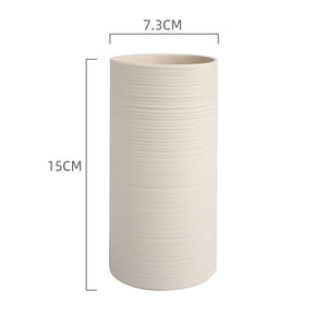 Beige straight vase