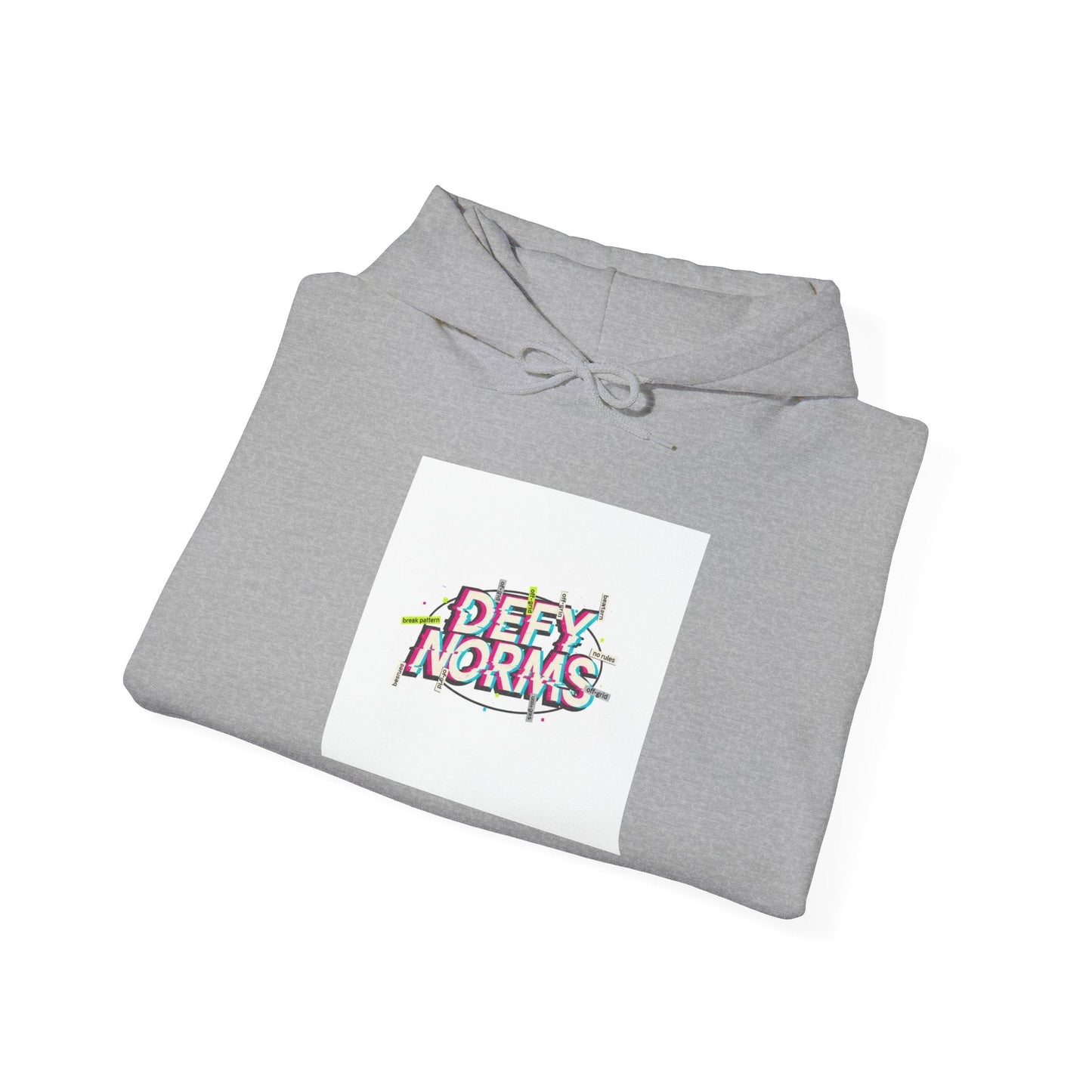 Anti-Norms Glitch Logo Hoodie | anti-aesthetic, chaotic design