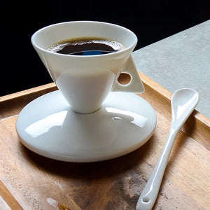 Coffee cups and plates