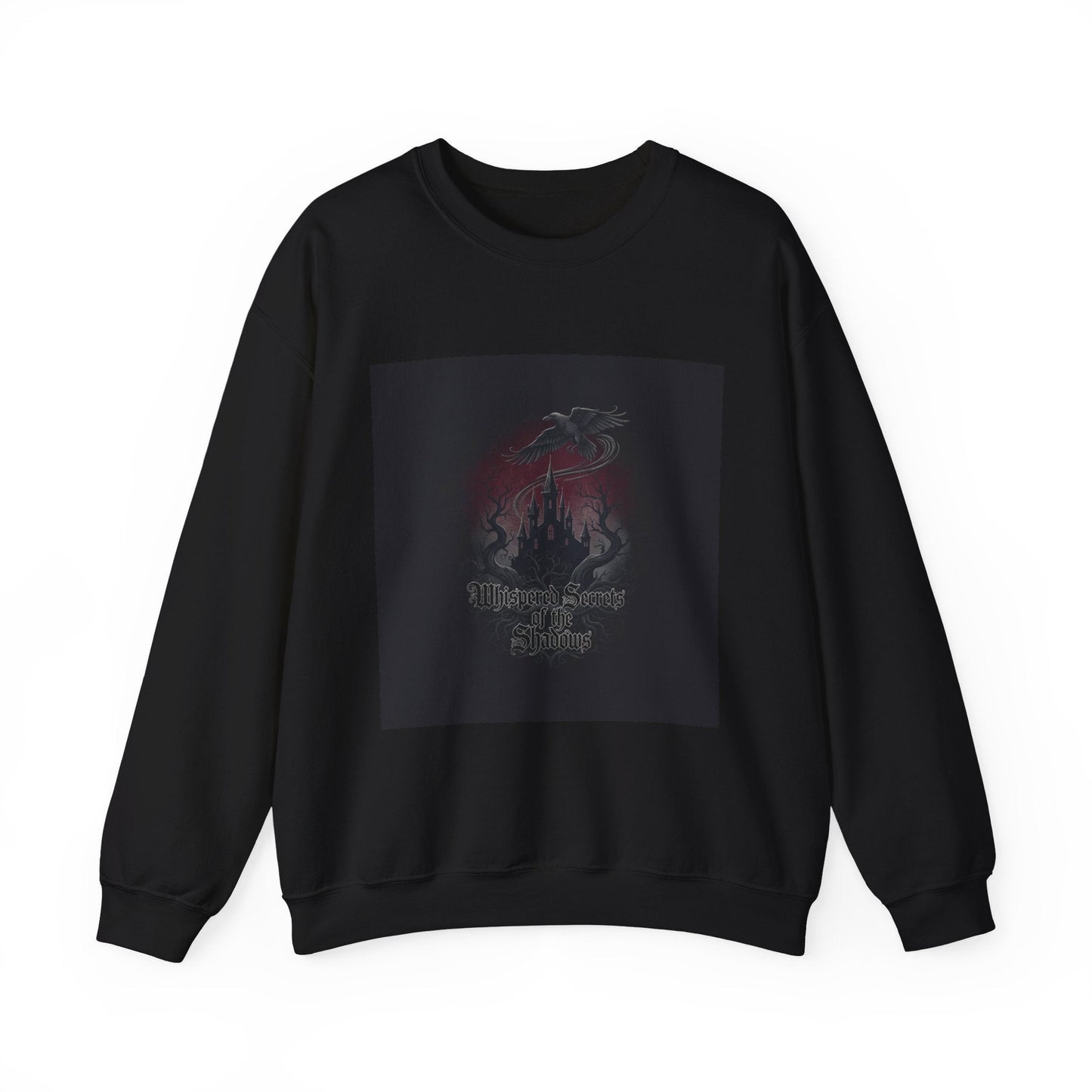 "Whispered Secrets of the Shadows" Gothic Crewneck | Dark Fantasy Sweatshirt