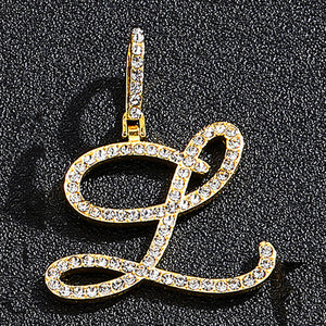 Gold single letter L