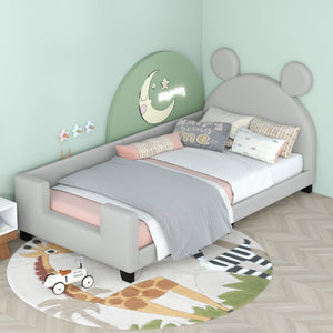 LIGHT GREY + PU Leather