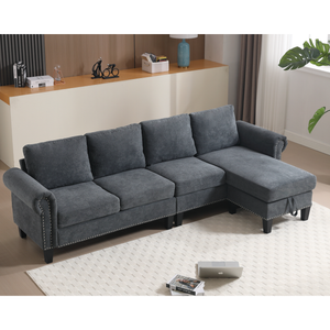 Gray+Wood+Modern+4 Seat