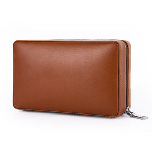 Brown elephant patterned leather