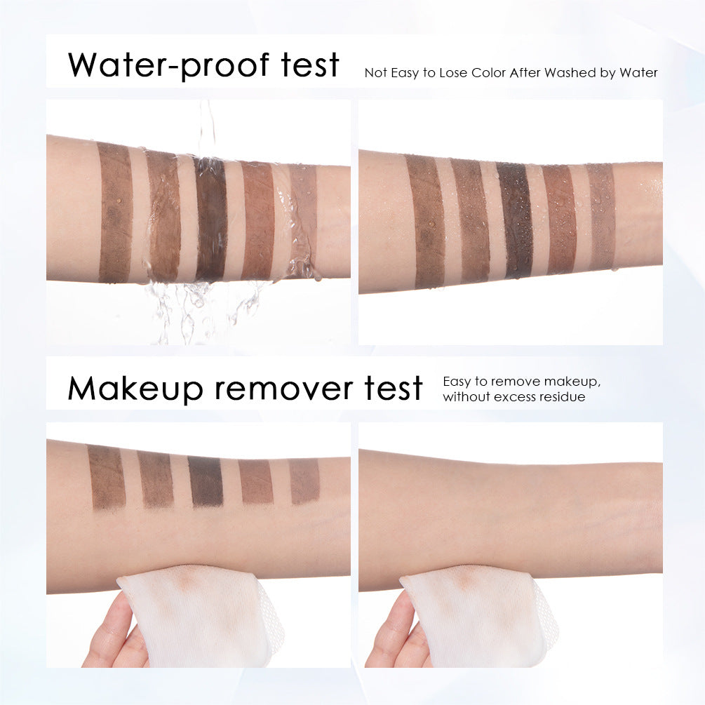 QIBEST New Three Dimensional Eyebrow Dyeing Cream Does Not Fade And Halo And Eyebrow Dyeing Liquid Is Waterproof And Sweat Proof