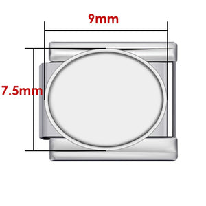 Silver Base Oval - 9*7.5mm - J1450
