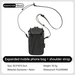 Black, with shoulder straps