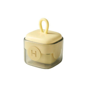 Yellow small square/hair adhesive
