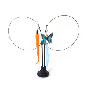 B18410 Blue Butterfly+Orange Caterpillar