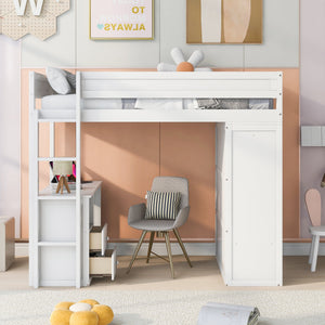White + Solid Wood+MDF + Twin