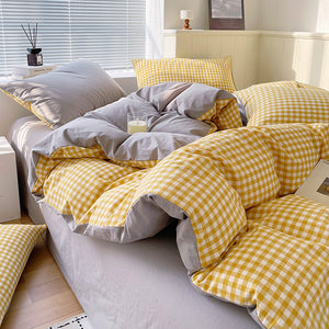 100% Cotton Fabric [Zhu Yu - Yellow Grid]