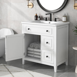 White + Solid Wood+MDF
