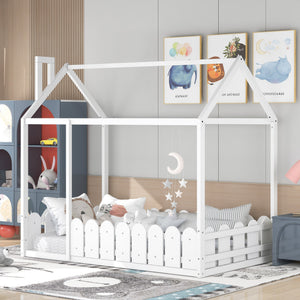 White + Solid Wood