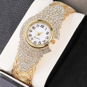 Gold single watch