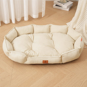 Beige Oval Suede Nest