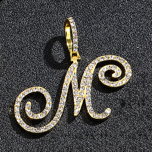 Gold single letter M
