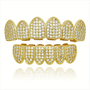 Golden 6-speed zircon set