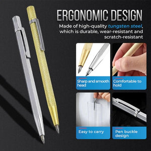 Silver white scribing pen