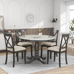 Gray + Solid Wood + MDF