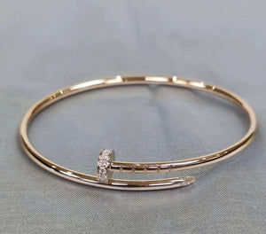 Slim Version [Head and Tail Diamonds] Rose Gold