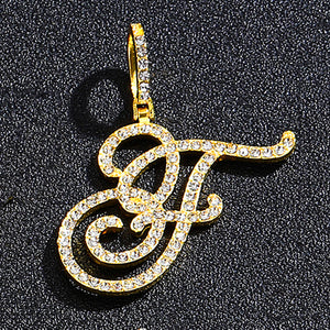 Gold single letter F