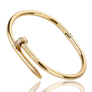 Gold with diamonds