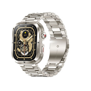 Silver steel belt