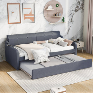 Gray + Upholstered