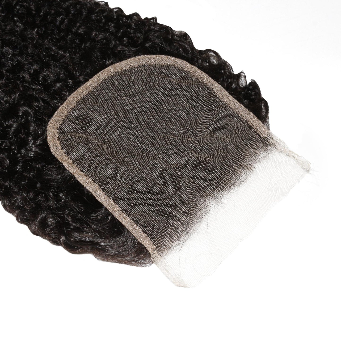 Afro Kinky Curly 4x4 Transparent Lace Human Hair Closure