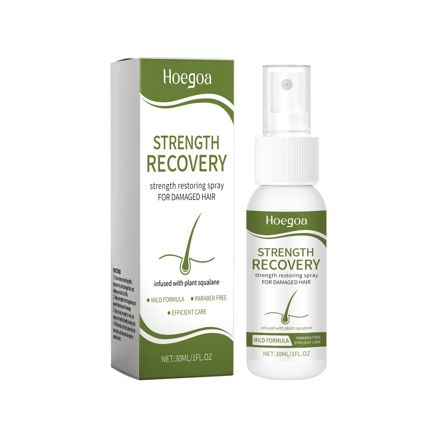 Leave-In Repair Hair Spray Nourishes Hair With Natural, Fluffy, Silky And Glossy Leave-In Hair Spray