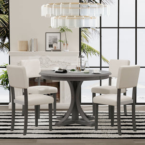 Dark Gray + Solid Wood