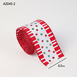 Red and green polka dot style