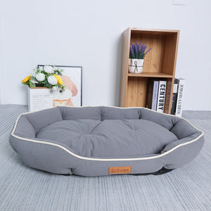 Grey Oval Suede Nest