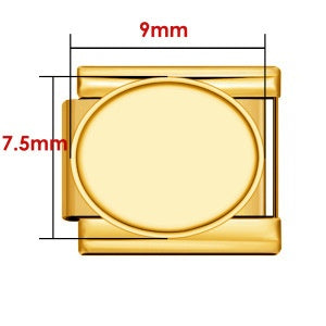 Gold Base Oval - 9*7.5mm - J1450-2